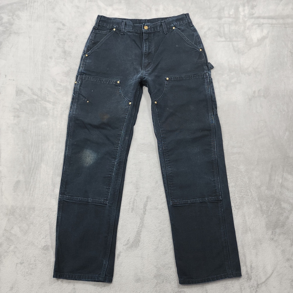 Carhartt Pants Mens 32x30 Black 125th Anniversary B01 BLK Double Knee USA Union
